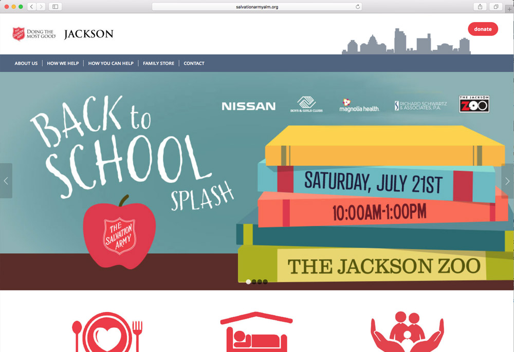 The Salvation Army Jackson website