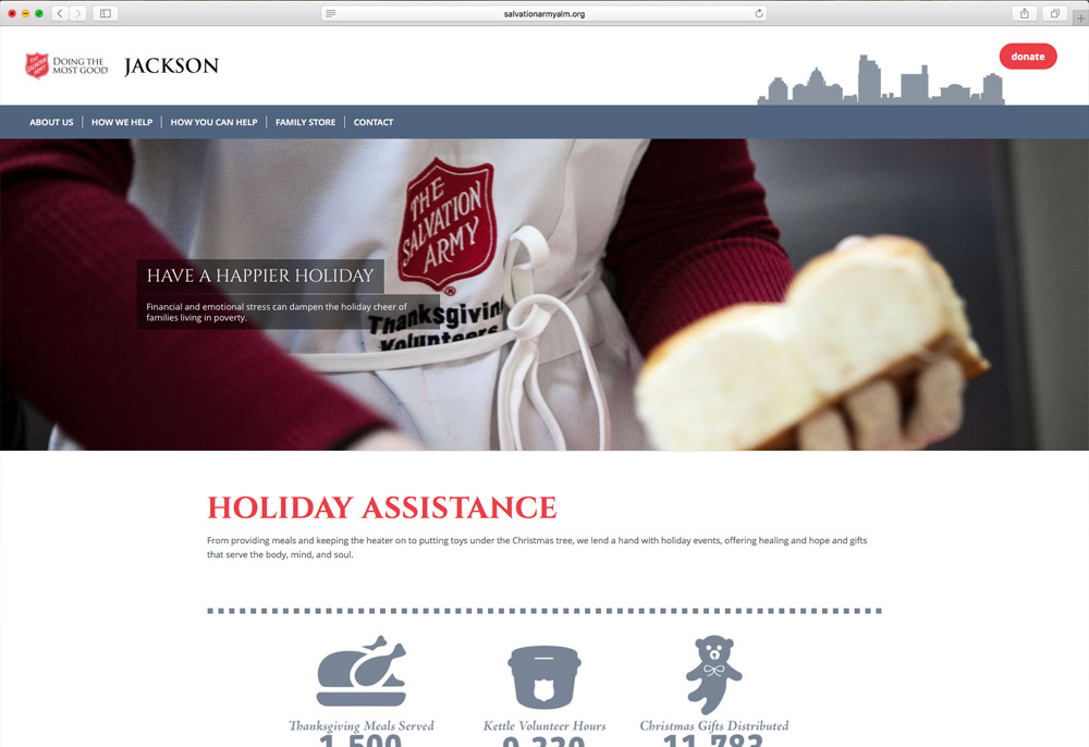 The Salvation Army Jackson website